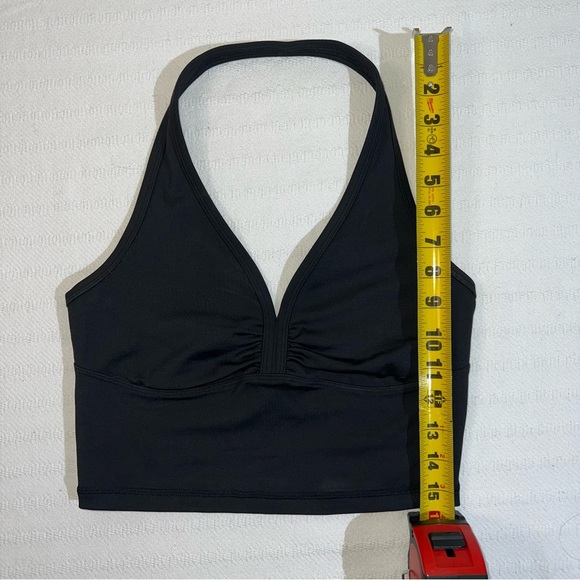 Frankie’s Bikini Active Lively Halter Top Womens Medium Black Preppy Athleisure - Picture 6 of 6